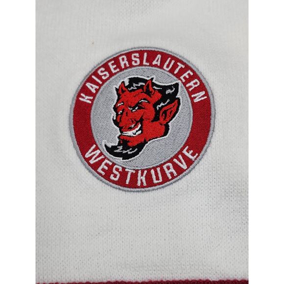 Kaiserslauten Westkurve Scarf Red and White With Patch Red and White HTF - Picture 10 of 12